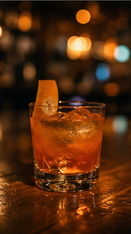 Cocktail on bar