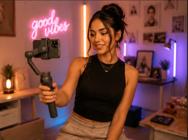 Maya filming content