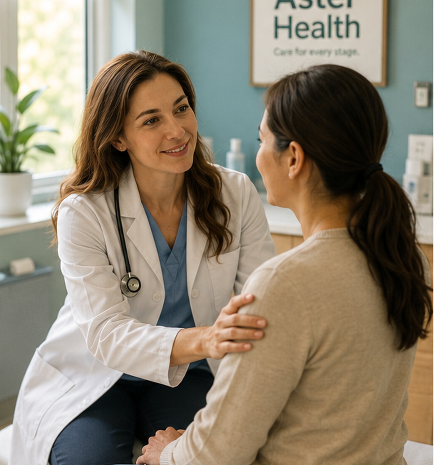 Doctor reassuring a patient