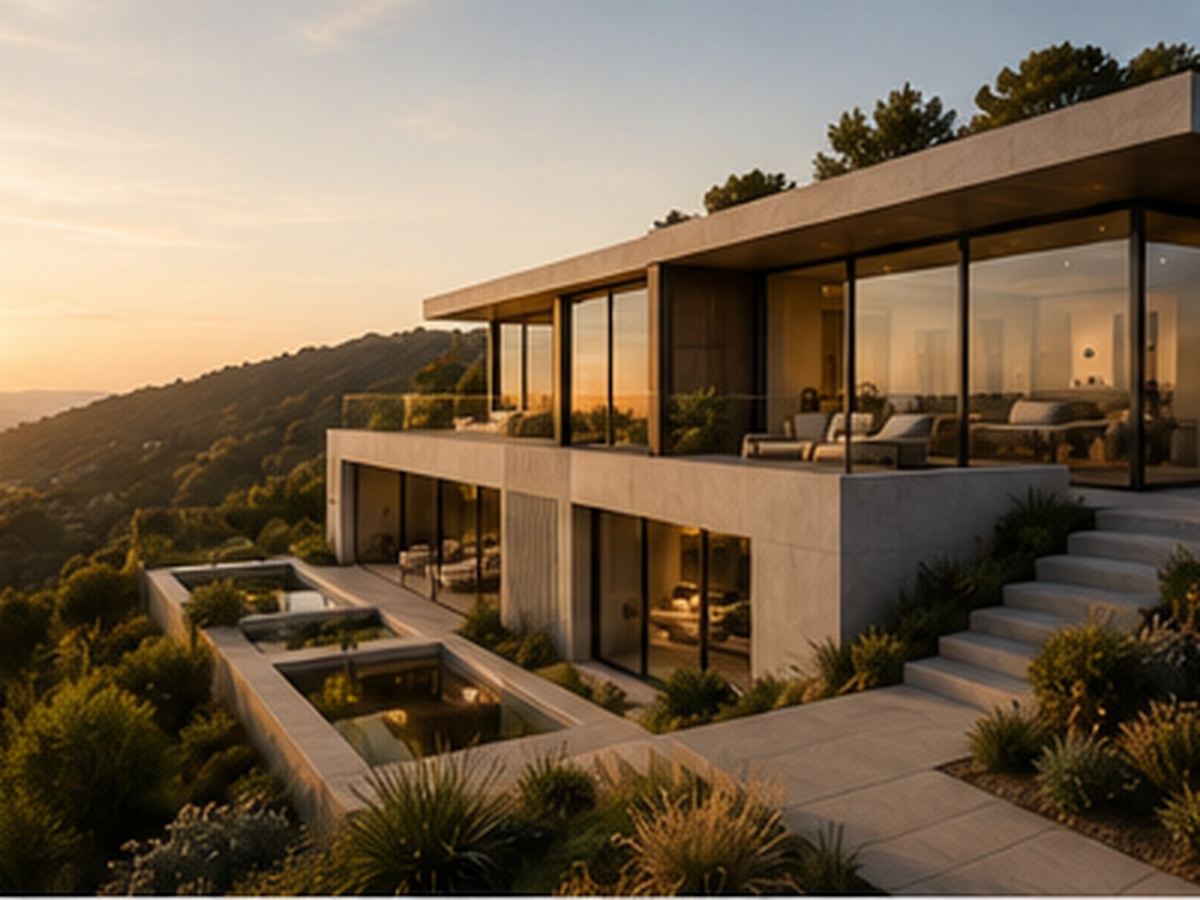Hillside residence